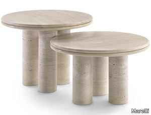 SIMMY - Round marble coffee table _ Marelli