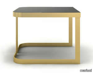 CLARK - Low square brass coffee table _ marioni