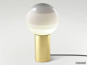 DIPPING LIGHT - LED blown glass table lamp with metal base _ Marset