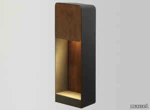 LAB - Outdoor aluminium and wood steplight _ Marset