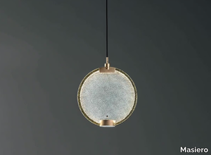 HORO S1 - LED glass pendant lamp _ Masiero