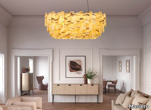 ROYALE S 24/120/50 OV - Onyx pendant lamp _ Masiero