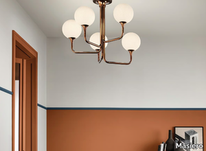 TEE PL5 - Murano glass and metal ceiling lamp _ Masiero