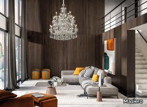 AQABA S 25/110/140 - Pendant lamp with crystals _ Masiero