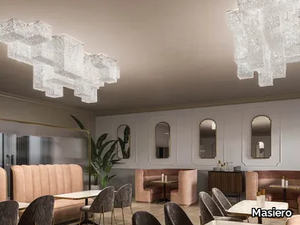 CUBO COMBO PL 300 RC - Ceiling lamp with crystals _ Masiero