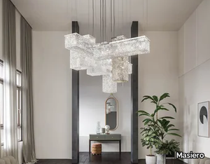 CUBO COMBO S175 SQ - Pendant lamp with crystals _ Masiero