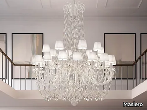 DIAMOND S 24/143/175 - Pendant lamp with crystals _ Masiero