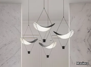VOLLEE C4 G - LED painted metal pendant lamp _ Masiero