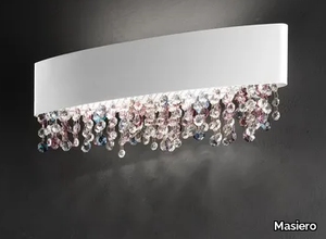 OLÁ A2 OV 70 - LED metal wall lamp with crystals _ Masiero