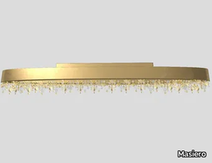 OLÁ PL6 OV 160 - LED painted metal ceiling lamp with crystals _ Masiero