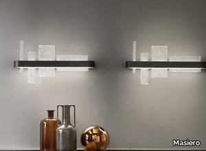 RIBBON A65 - LED wall light in metal and glass _ Masiero