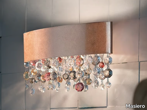 OLÁ A1 OV 30 - Dimmable metal wall light with crystals _ Masiero