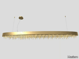 OLÁ S8 OV210 - LED metal pendant lamp with crystals _ Masiero