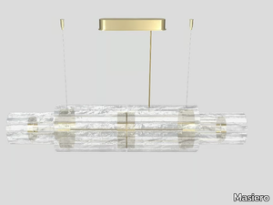 VEGAS BIL 140 - LED glass pendant lamp _ Masiero