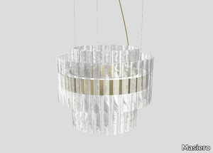 VEGAS S RD 60 DB - LED dimmable glass pendant lamp _ Masiero