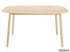 MC2 BRANCA - Rectangular ash table _ Mattiazzi