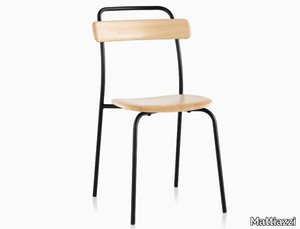 MC16 FORCINA - Steel and wood chair open back _ Mattiazzi