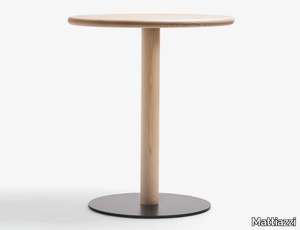 MC5 SOLO - Round solid wood table _ Mattiazzi