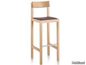 MC14 PRIMO - High oak stool with back _ Mattiazzi