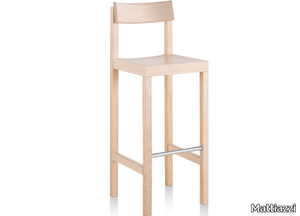 MC14 PRIMO - High beech stool with back _ Mattiazzi