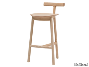 MC7 RADICE - High ash stool with back _ Mattiazzi