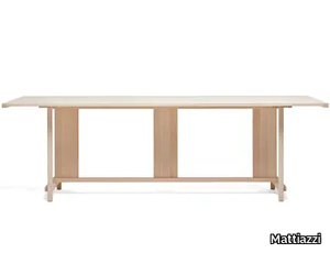 MC10 CLERICI - Rectangular ash table _ Mattiazzi