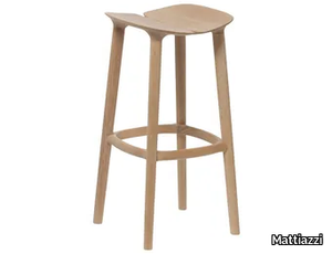 MC3 OSSO - High oak stool with footrest _ Mattiazzi