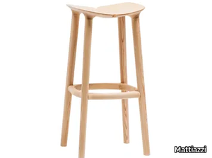 MC3 OSSO - High ash stool with footrest _ Mattiazzi