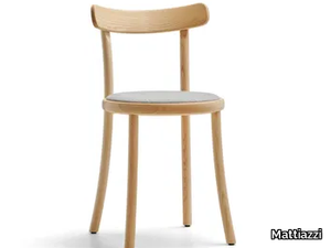 MC18 ZAMPA - Open back ash chair with integrated cushion _ Mattiazzi