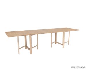 Folding table-Fällbord med bordsskivor i Ek