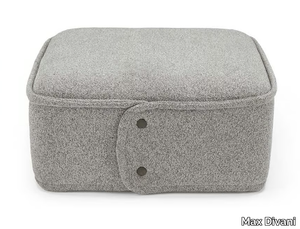 LEIA - Square fabric pouf _ Max Divani