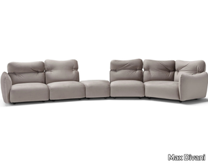 DEA - Modular velvet sofa _ Max Divani