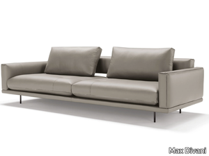 PERCY - 4 seater leather sofa _ Max Divani