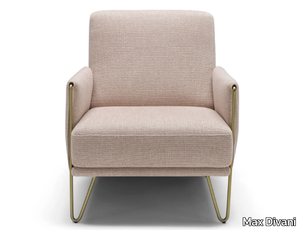 DILETTA - Fabric armchair with armrests _ Max Divani