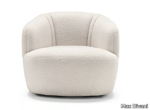 EMBER - Swivel fabric armchair _ Max Divani