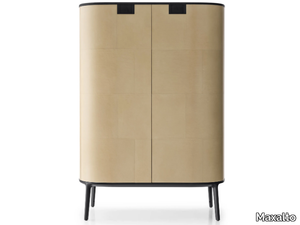 TESAURUS - Wooden highboard with doors _ Maxalto