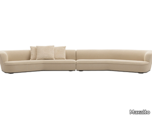 LILUM - Sectional curved fabric sofa _ Maxalto