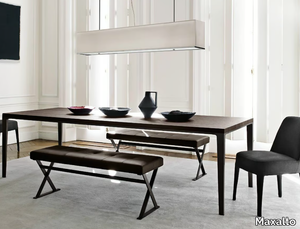 ANTARES - Rectangular wooden table _ Maxalto