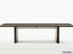 SIMPOSIO - Rectangular oak table _ Maxalto