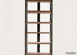 ERACLE - Open solid wood bookcase _ Maxalto