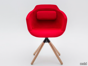 ULTRA UFP9 - Swivel trestle-based fabric chair with armrests _ mdd