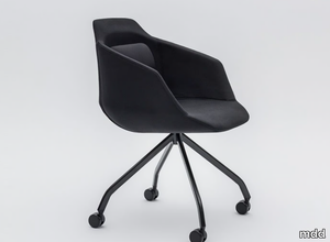 ULTRA P7KM, P7KT - Swivel trestle-based fabric chair with armrests _ mdd