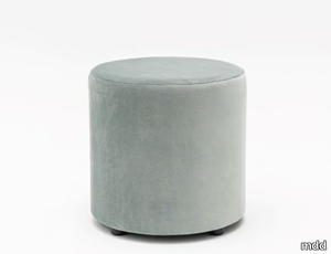 MIX - Upholstered round fabric pouf _ mdd