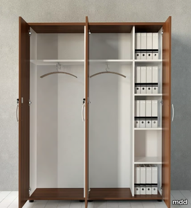 STANDARD - Tall office storage unit with hinged doors _ mdd