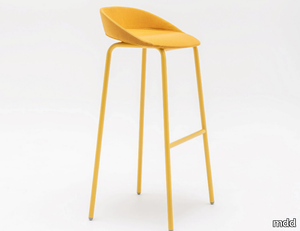 TEAM - High fabric stool with footrest _ mdd