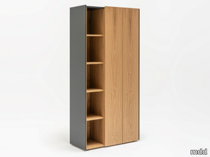 VIGA - Tall wooden office storage unit with hinged doors _ mdd