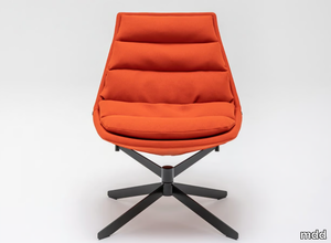 FAT FRANK - Swivel fabric armchair with 4-spoke base _ mdd