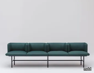 AGORA - Fabric bench seating with back _ mdd