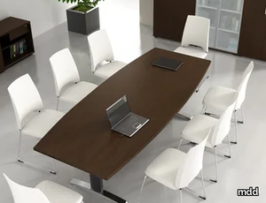 ERGONOMIC MASTER - Oval wooden meeting table _ mdd