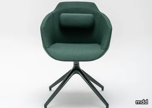 ULTRA UFP4 - Swivel trestle-based fabric chair with armrests _ mdd